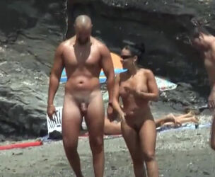 New hidden cam vid from nudists beach of italian resort